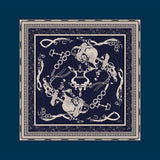 Foulard STAFFA· 100% Seta · 90×90 cm