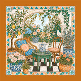 VERANDA Foulard 100% Seta 65×65 cm