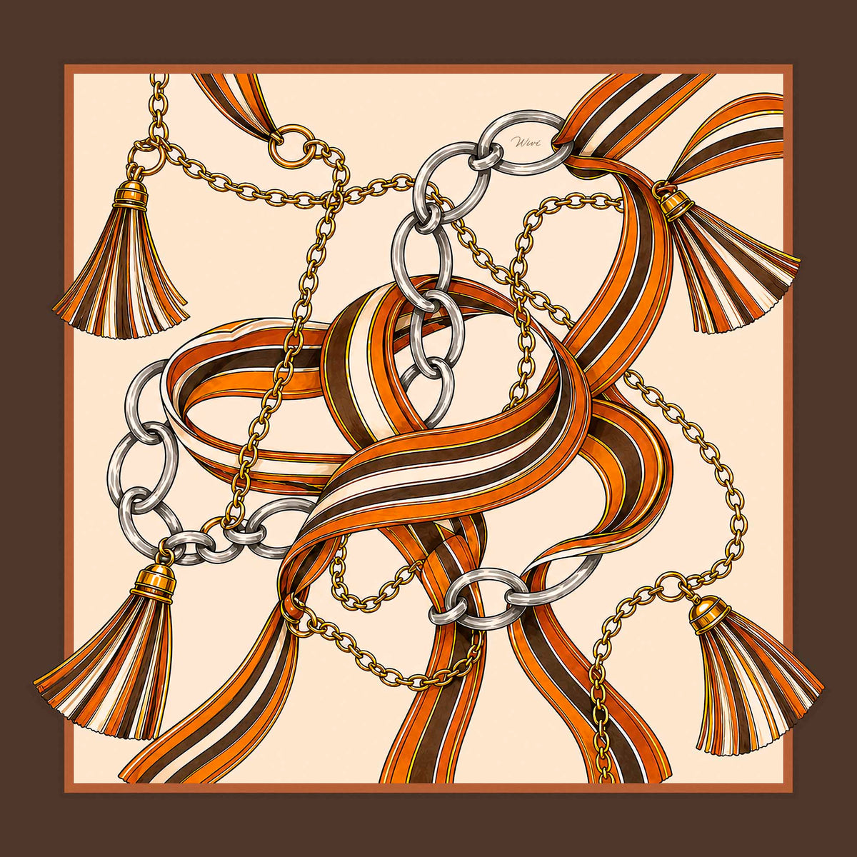 Foulard Intreccio· 100% Seta · 65x65 cm