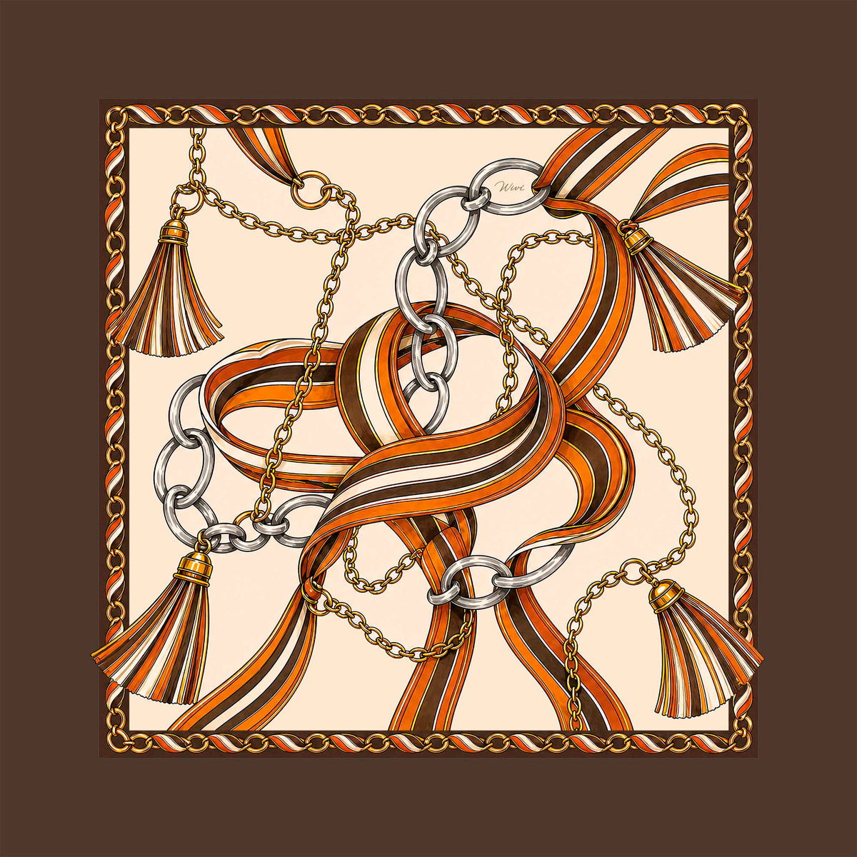 Foulard Intreccio· 100% Seta · 90×90 cm