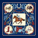 Foulard Ippodromo· 100% Seta · 65x65 cm