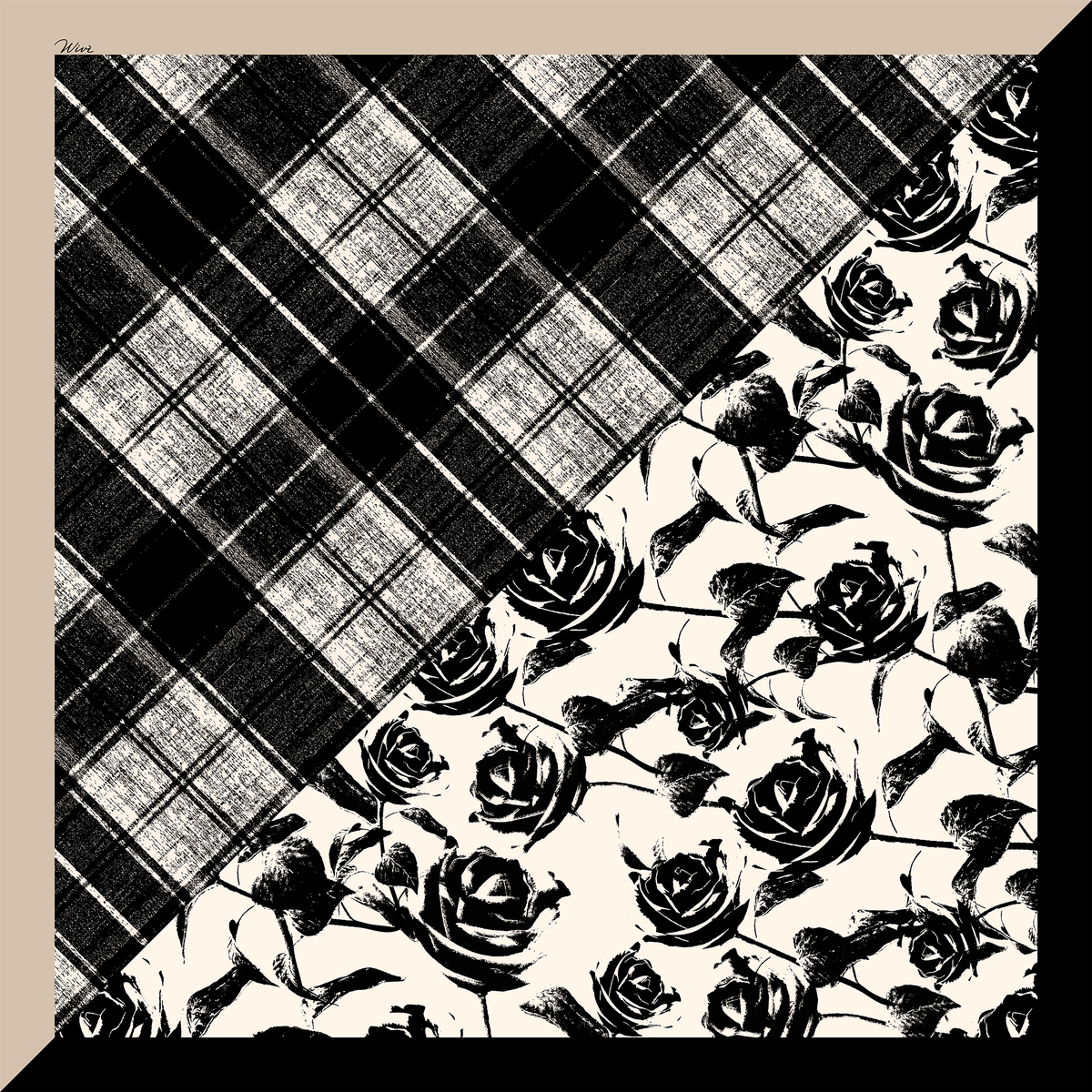 TARTAN Foulard 100% Seta 65×65 cm