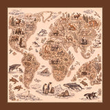 ATLANTE Foulard 100% Seta 65×65 cm