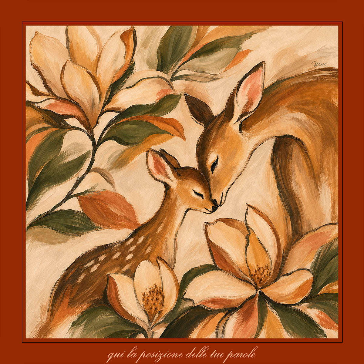 TENEREZZA Personalizzato Foulard 100% Seta 65×65 cm