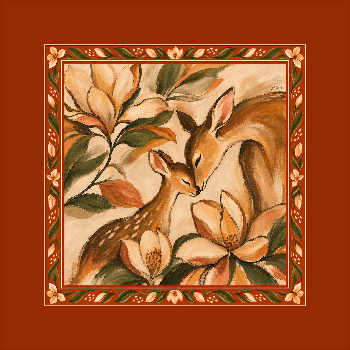 Foulard Tenerezza· 100% Seta · 90×90 cm