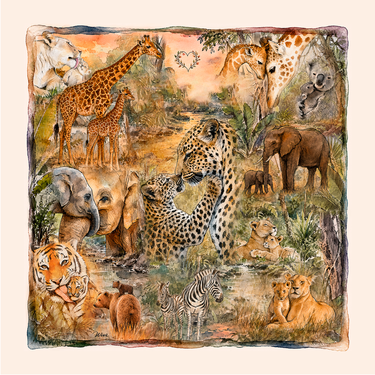 CUCCIOLI Foulard 100% Seta 65×65 cm