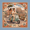 Foulard Roma· 100% Seta · 65x65 cm