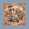 Foulard Roma· 100% Seta · 90×90 cm