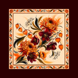 Foulard Autunno· 100% Seta · 90×90 cm