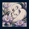 Foulard Cigno· 100% Seta · 65x65 cm