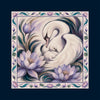 Foulard Cigno· 100% Seta · 90×90 cm