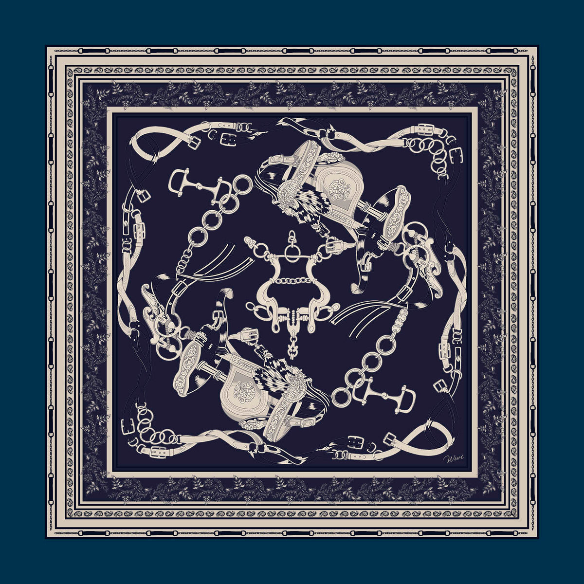 STAFFA Foulard 100% Seta 65×65 cm