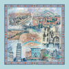 PISA Foulard 100% Seta 65×65 cm