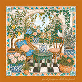 VERANDAPersonalizzato Foulard 100% Seta 65×65 cm