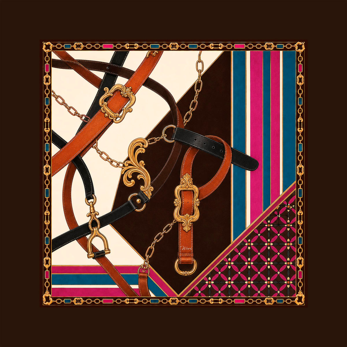 Finimento Silk Scarf · 100% Silk · 90×90 cm