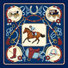 EQUESTRE Foulard 100% Seta 65×65 cm