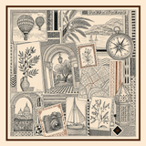 VIAGGIO Foulard 100% Seta 65×65 cm