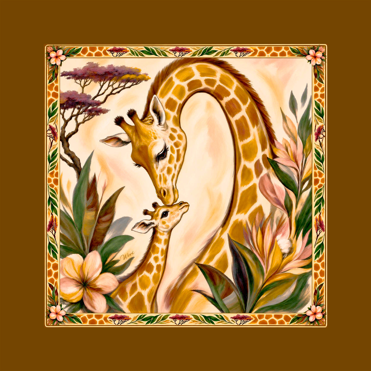 Foulard Savana· 100% Seta · 90×90 cm