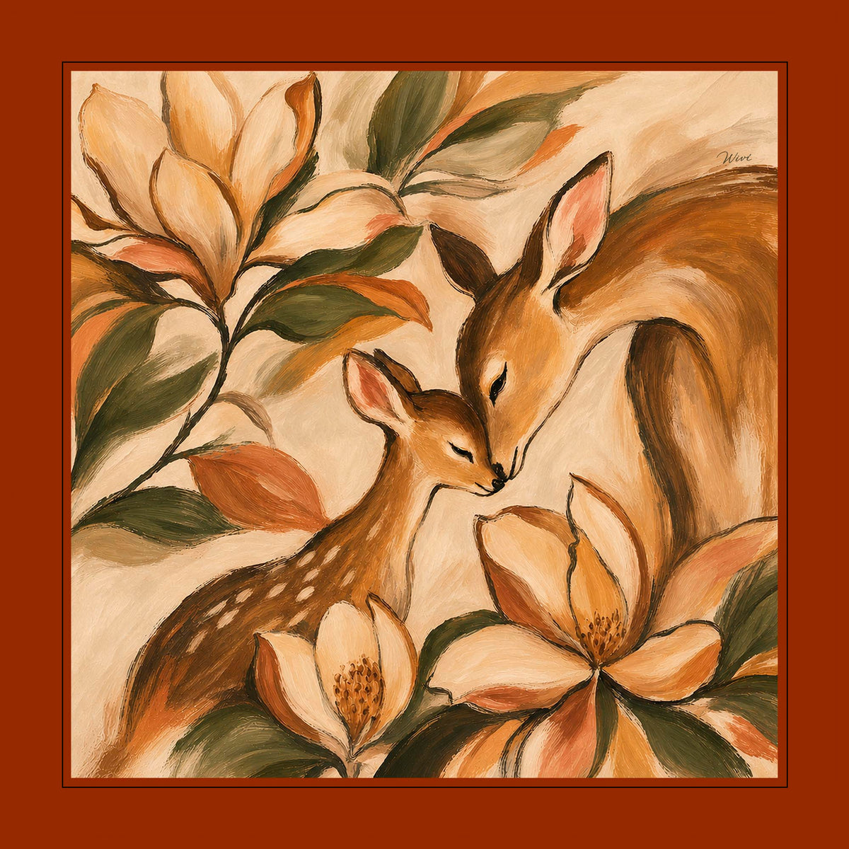 Foulard Tenerezza· 100% Seta · 65x65 cm