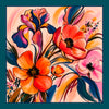 BOUQUET Foulard 100% Seta 65×65 cm