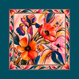 Fioritura Scarf · 100% Silk · 90×90 cm