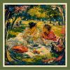 PICNIC Foulard 100% Seta 65×65 cm