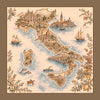 ITALIA Foulard 100% Seta 65×65 cm