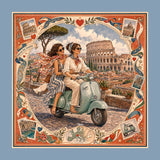 Foulard Roma· 100% Seta · 65x65 cm