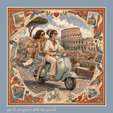 ROMAPersonalizzato Foulard 100% Seta 65×65 cm