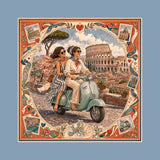 Foulard Roma· 100% Seta · 90×90 cm