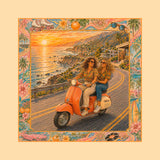 Foulard Tramonto· 100% Seta · 90×90 cm