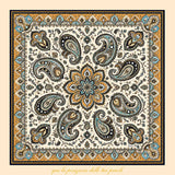 CACHEMIRE Personalizzato Foulard 100% Seta 65×65 cm