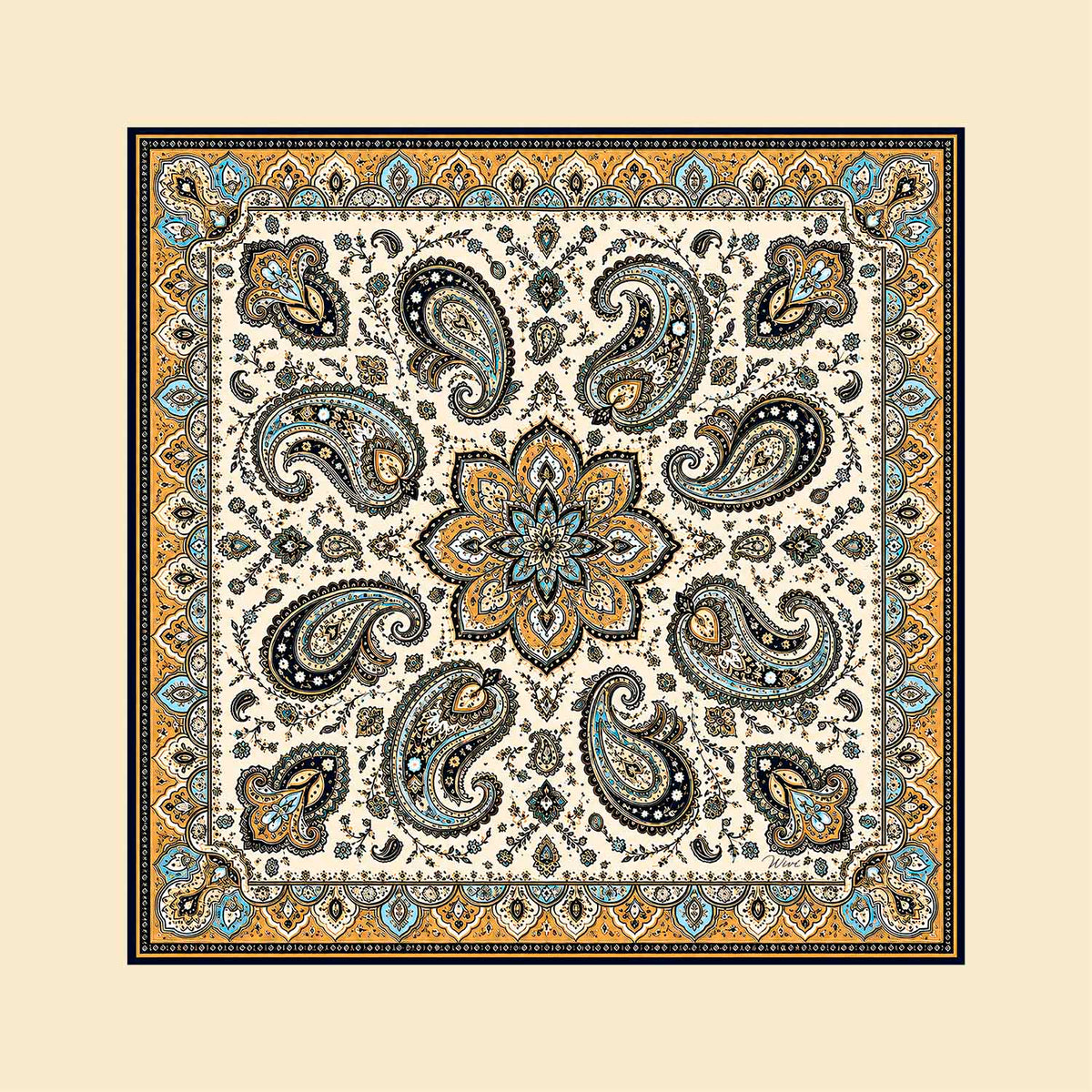 Foulard Miraggio· 100% Seta · 90×90 cm