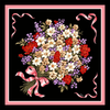 BOUQUET Foulard 100% Seta 65×65 cm
