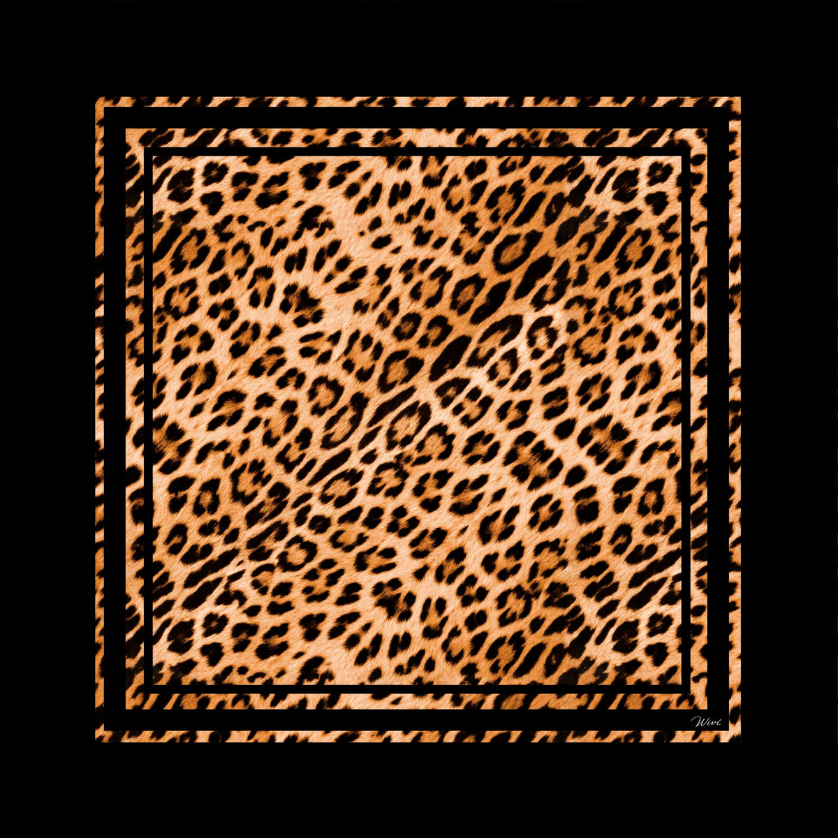 Foulard Ghepardo· 100% Seta · 90×90 cm