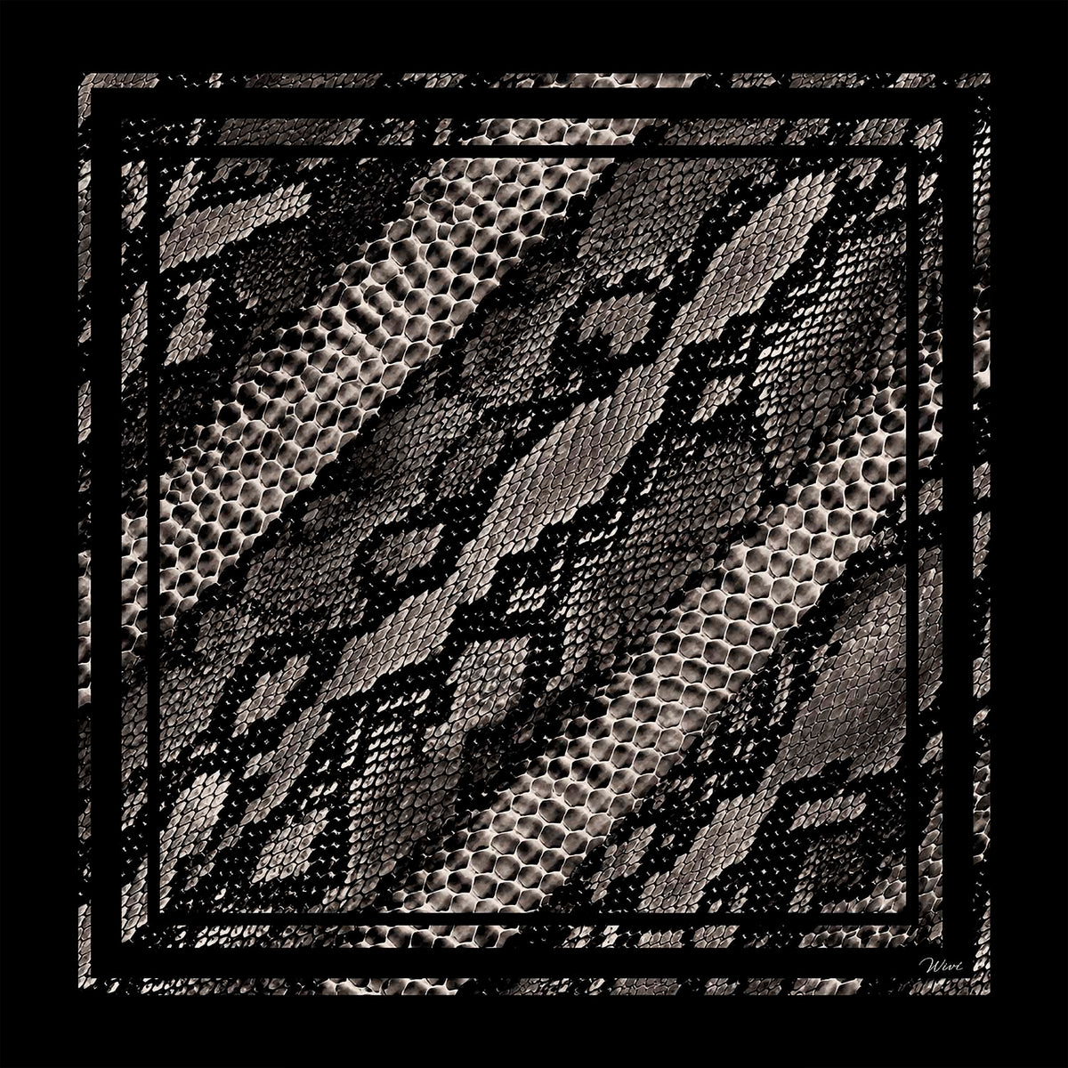 PITONE Foulard 100% Seta 65×65 cm