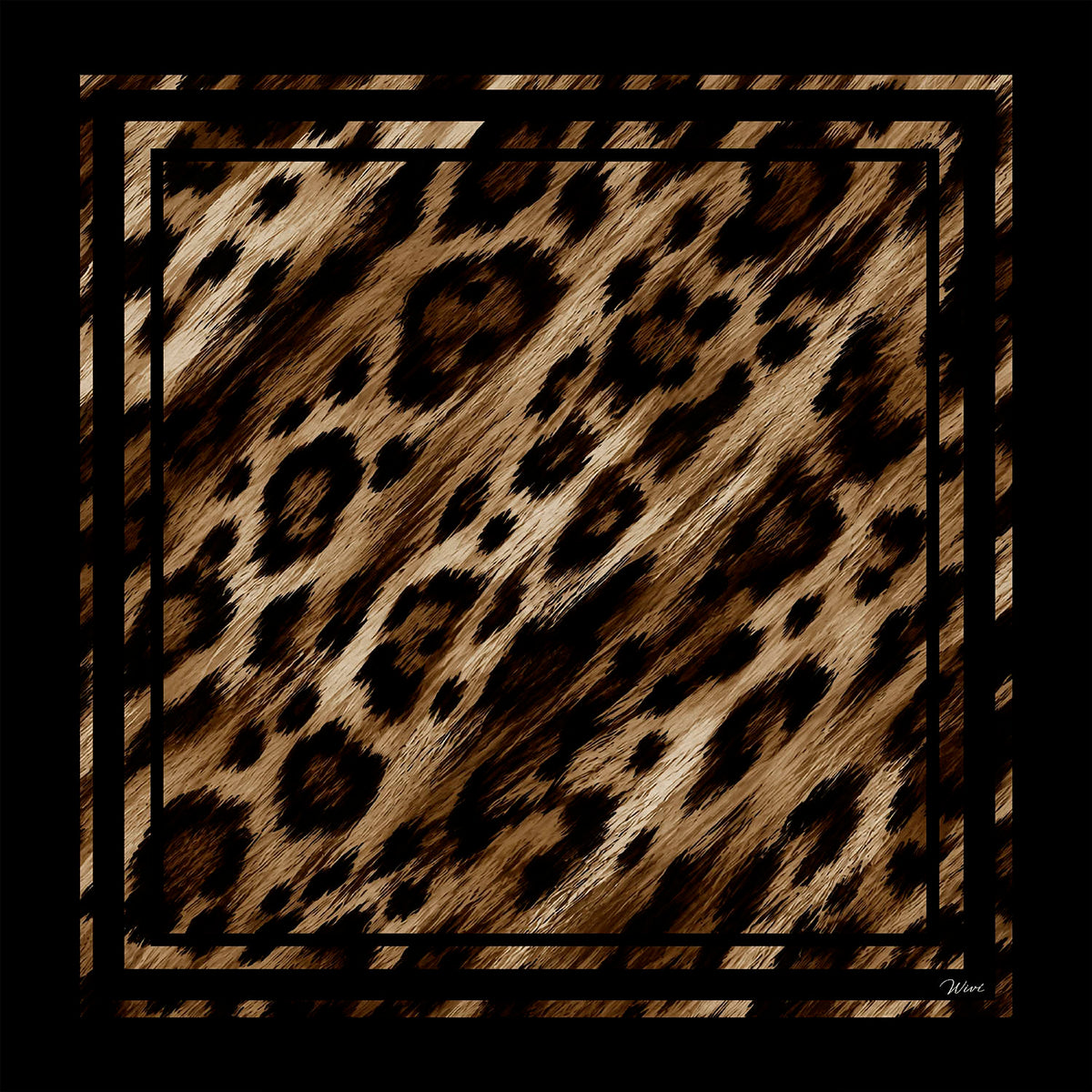 JAGUAR Foulard 100% Seta 65×65 cm