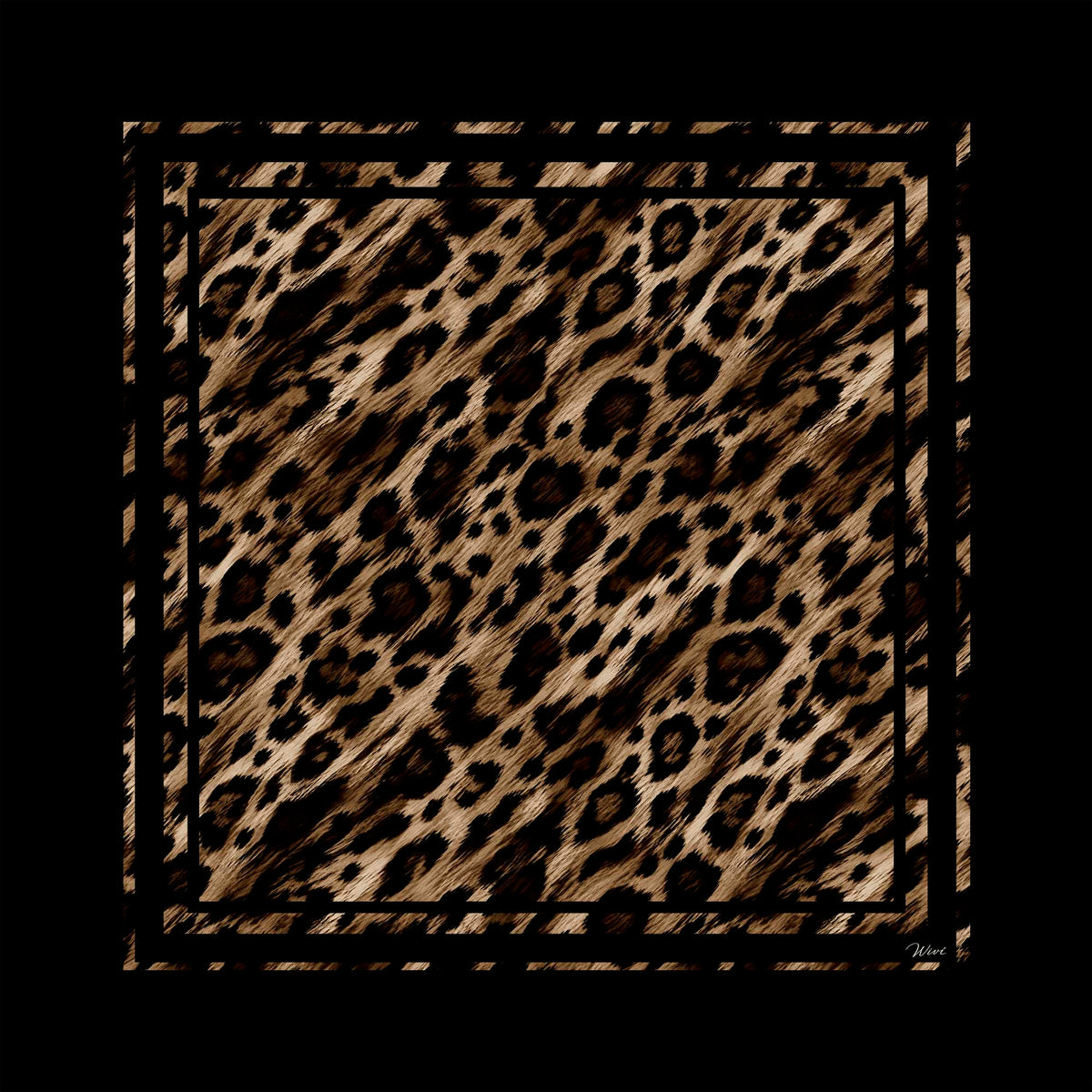 Foulard Pantera· 100% Seta · 90×90 cm