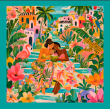 TROPICALE Foulard 100% Seta 65×65 cm